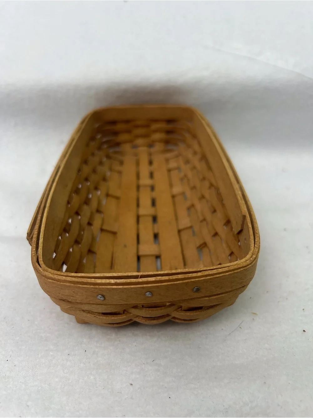 Longaberger 2003 Miniature Bread / Cracker Basket